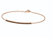 Bracciale Gioielleria Dossena  Donna in Oro rosa Diamante Black BROR-11-253 TENNIS